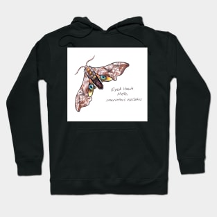 Eyed Hawk Moth drawing Hoodie